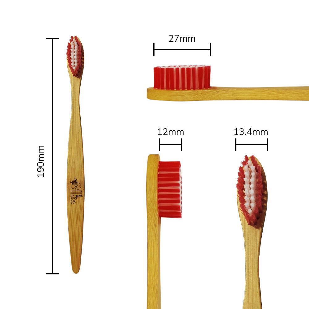 Bamboo Toothbrush Standard Adult - Medium (Pack of 2) Pack of 50