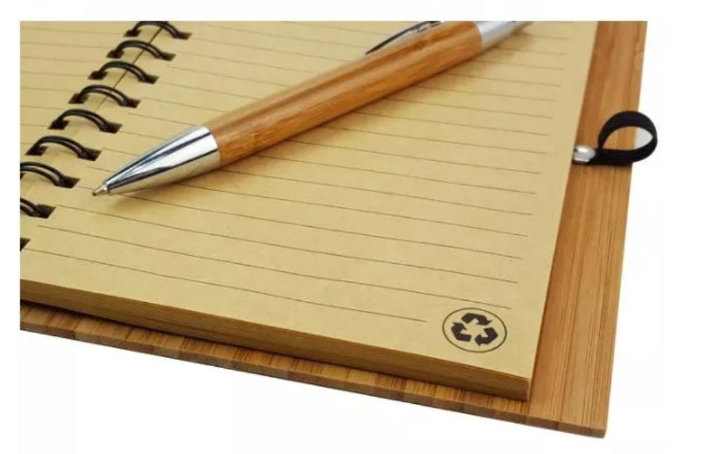 Bamboo Notepad with Pen Pack of 50