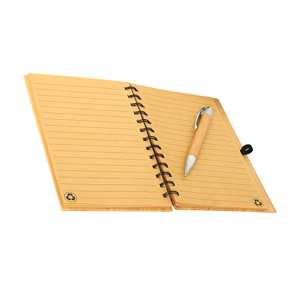 Bamboo Notepad with Pen Pack of 50