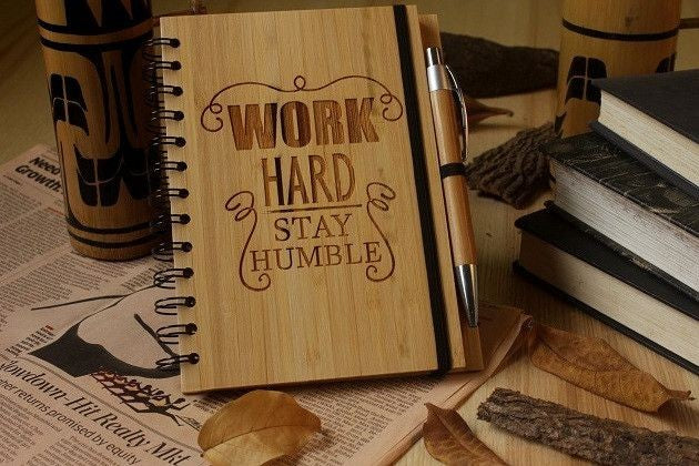 Bamboo Notepad with Pen Pack of 50