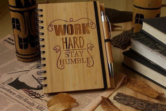 Bamboo Notepad with Pen Pack of 50