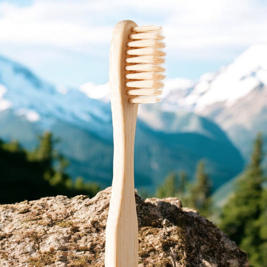 Bamboo Toothbrush Natural Adult (Pack of 4)