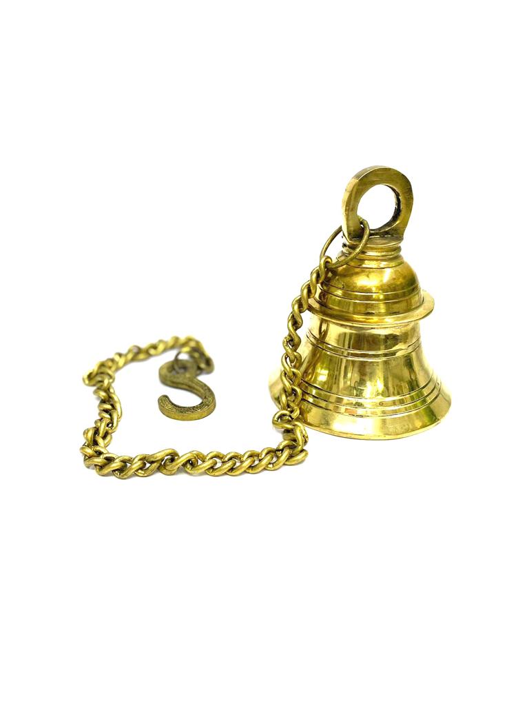 Brass Bells Hangings For Temple Pooja Room Auspicious Décor From Tamrapatra Pack of 25