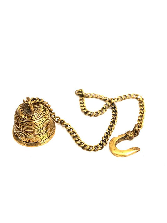 Beautiful Carving Bell With Melodious Sound & Long Chain By Tamrapatra Pack of 50