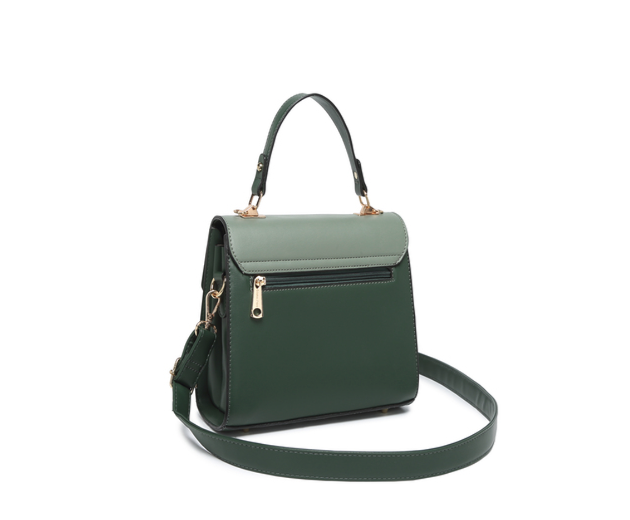 Stylish Synthetic Green & White Bag – Trendy, Durable & Fashionable Handbag, ART:-DK-2008 Pack of 25