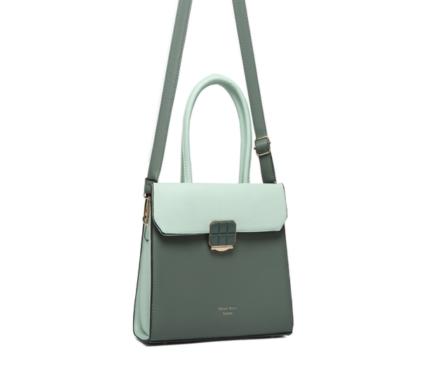 Premium Synthetic Green Bag - Eco-Friendly, Durable & Stylish | Ideal for Daily Use,ART:-DK-2007 Pack of 25