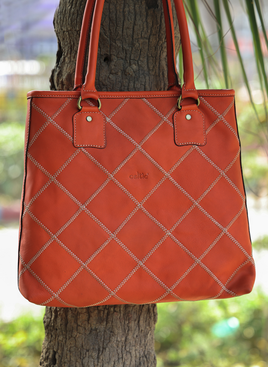 "Chic Comfort in Orange: Elevate Your Style with Our Durable and Spacious Tote Bag" Art: BG-1558-Z Pack of 25