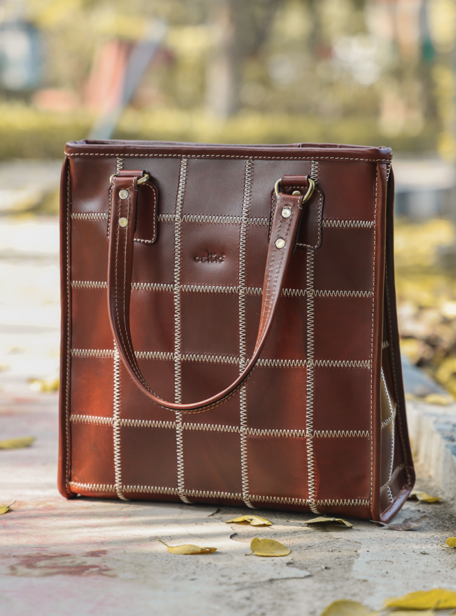 "Earthy Elegance: Elevate Your Style with Our Versatile Brown Tote Bag" Art: BG-1529-Z Pack of 25