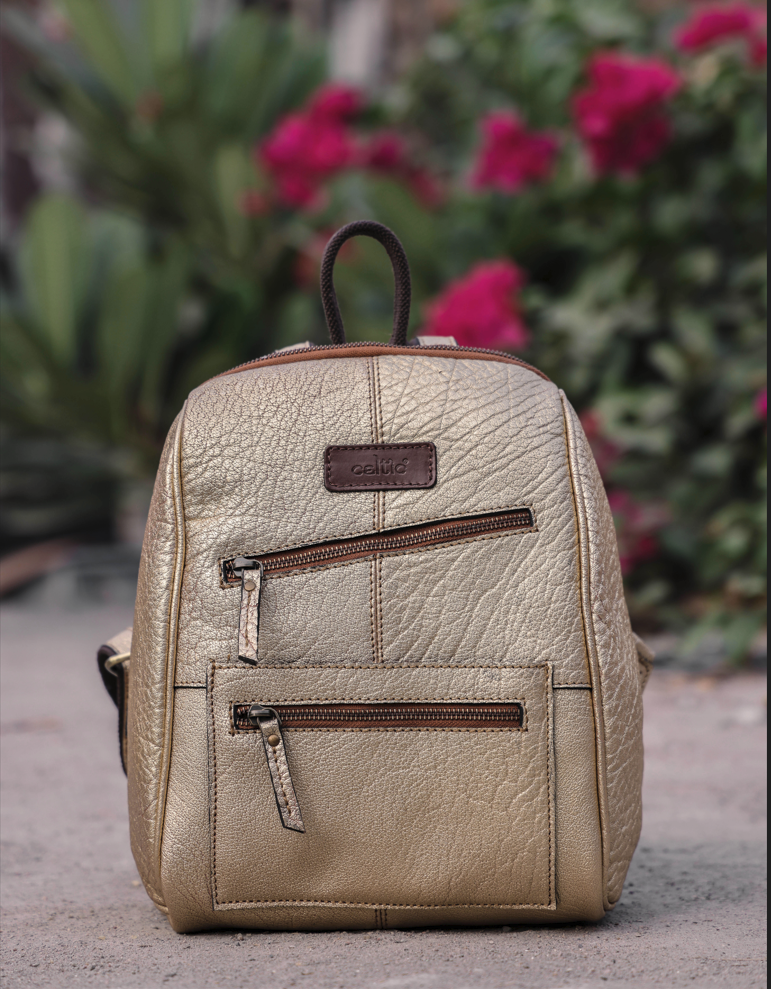 Elevate Your Style with Our Premium Brown Leather Backpack. Art: BG-1383 Pack of 25