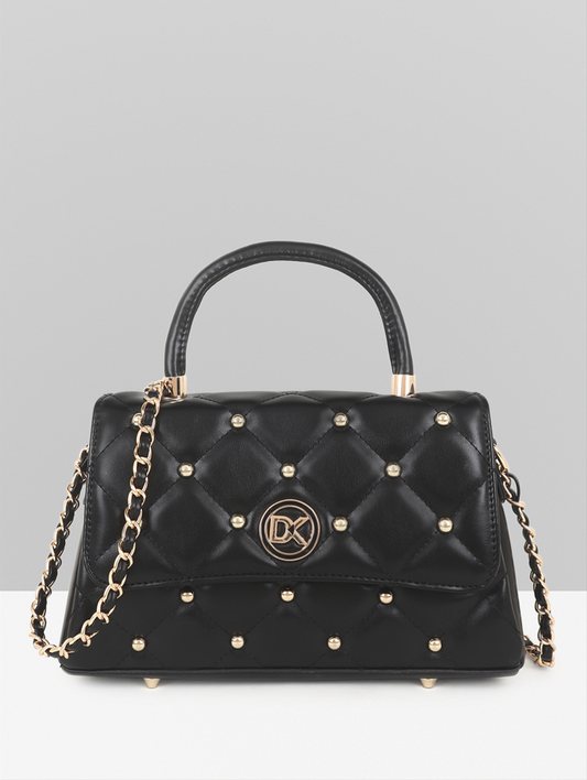 Premium Synthetic Black Handbag – Elegant, Durable & Timeless Accessory, ART:-DK-2011 Pack of 25