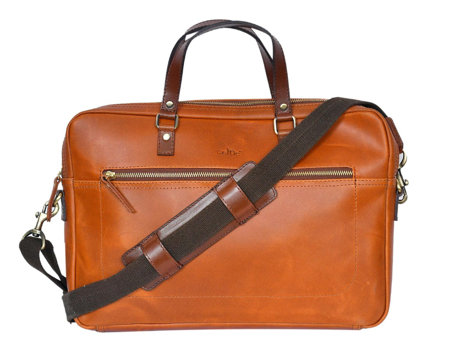 Premium Premium Leather Laptop Bag For Office And To Carry Your Full Size Laptop anywhere Safely. Art: BG-1542 Pack of 25