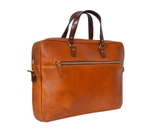 Premium Premium Leather Laptop Bag For Office And To Carry Your Full Size Laptop anywhere Safely. Art: BG-1542 Pack of 25
