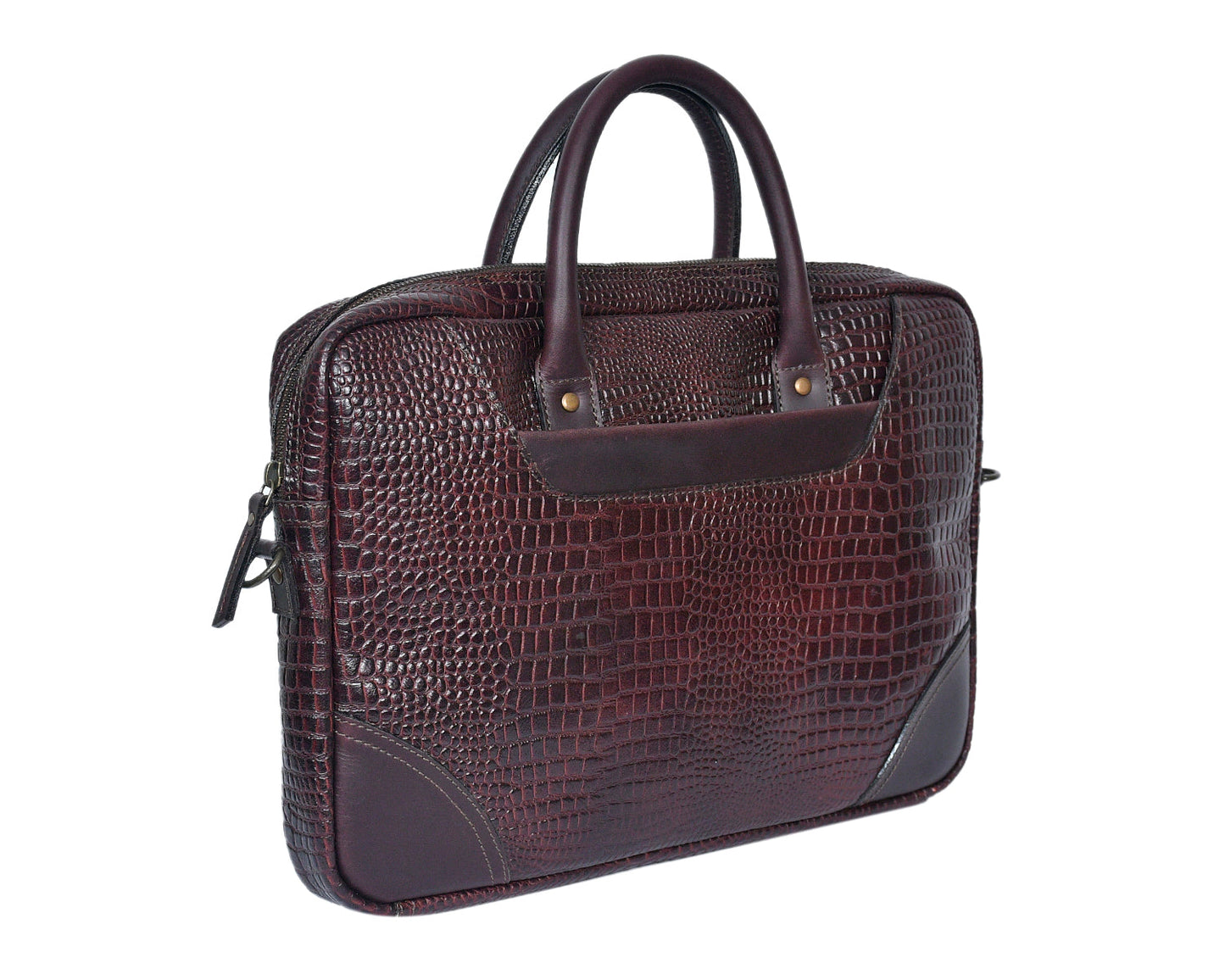 Timeless Elegance: Croco Leather Messenger Bag for Fashion-Forward Individuals. Art: BG-1536 Pack of 25