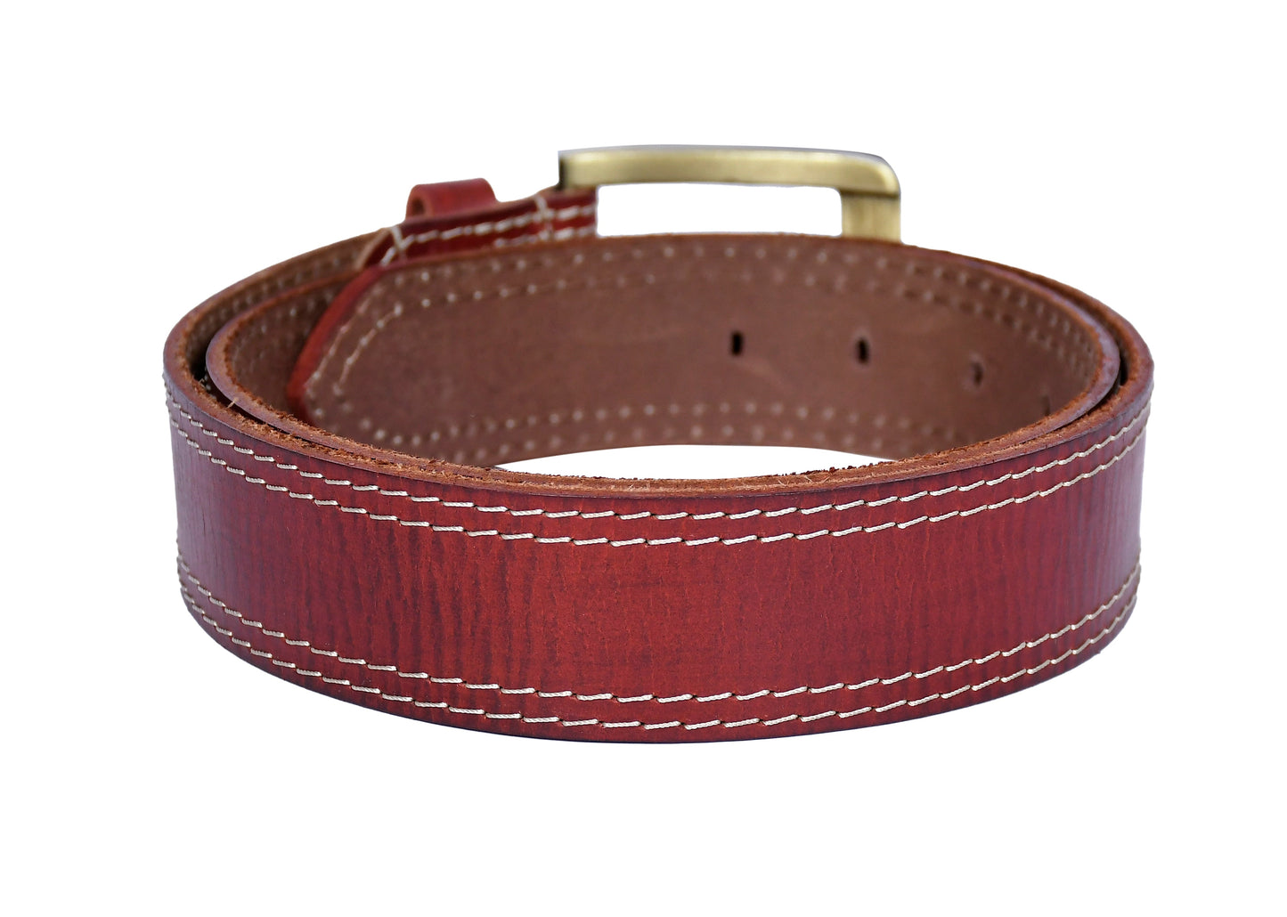 Premium Red Leather Belt, Art: LB-805 Pack of 50
