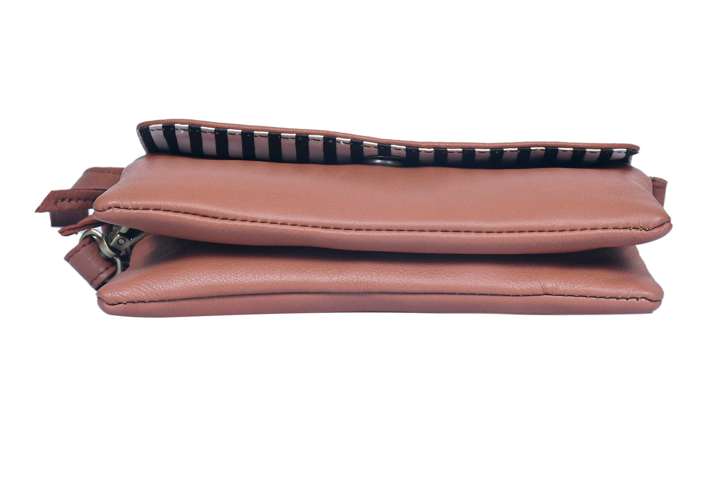 Tan Soft Leather Handmade Sling Bag - A Touch of Timeless Luxury, Art: BG-1585 Pack of 25