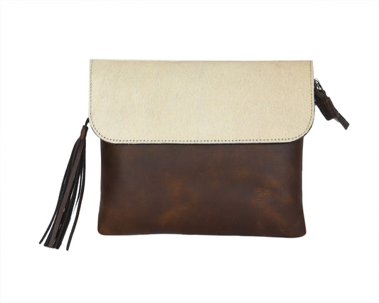 White And Tabaco Color Sling Bag,  Art: BG-1131 Pack of 25