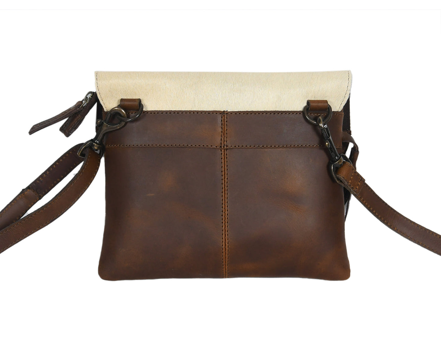 White And Tabaco Color Sling Bag,  Art: BG-1131 Pack of 25