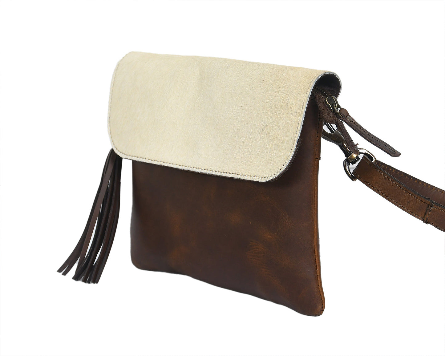 White And Tabaco Color Sling Bag,  Art: BG-1131 Pack of 25