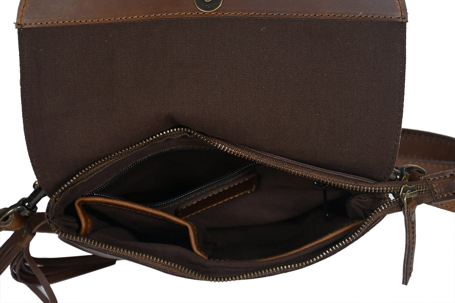 White And Tabaco Color Sling Bag,  Art: BG-1131 Pack of 25