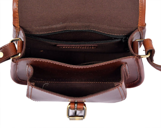 Elevate Your Style with our Grey Hair on Leather Sling Bag. Art: BG-1443 Pack of 25