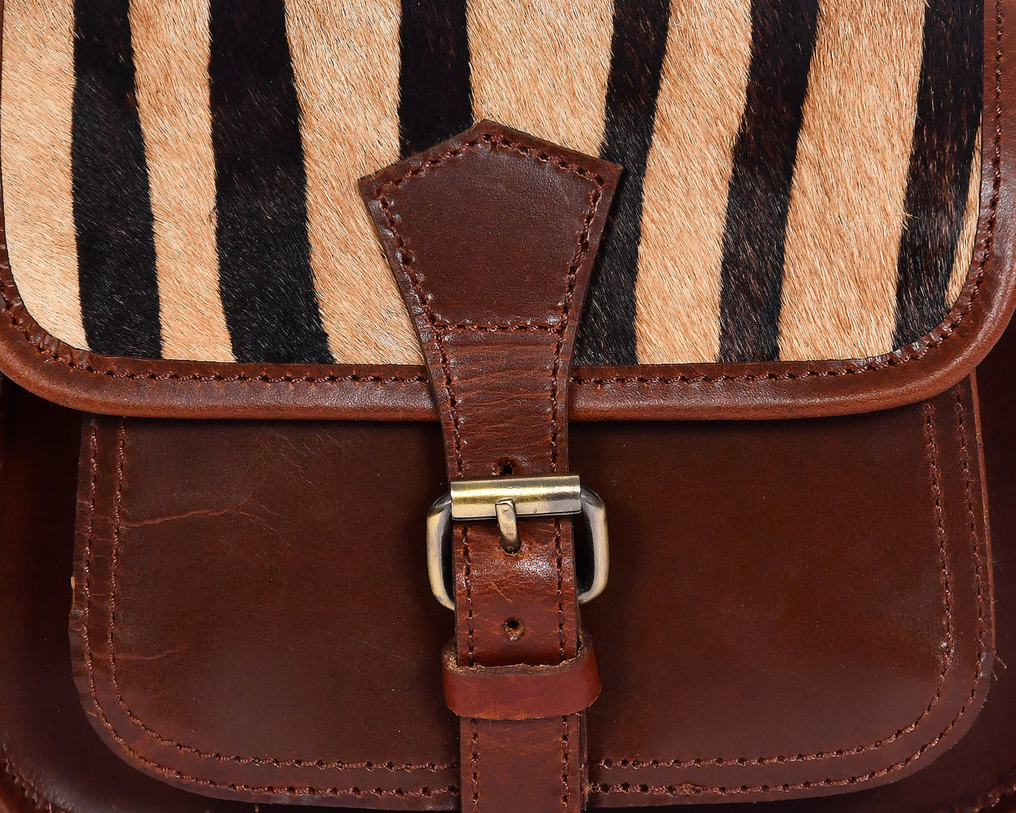 Elevate Your Style with our Printed Hair on Leather Sling Bag. Art: BG-1442 Pack of 25