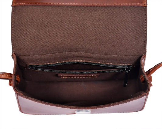 Elevate Your Style with our Grey Hair on Leather Sling Bag. Art: BG-1447 Pack of 25