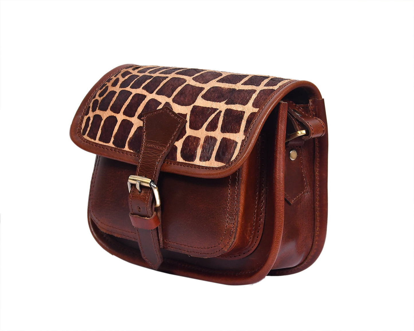 Elevate Your Style with our Printed Hair on Leather Sling Bag. Art: BG-1453 Pack of 25