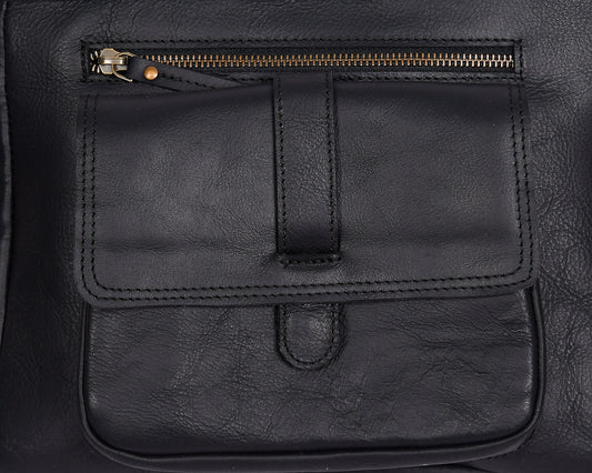 Elegance Redefined: Black Leather Sling Bag - Your Perfect Fashion Companion. Art: BG-1456 Pack of 25