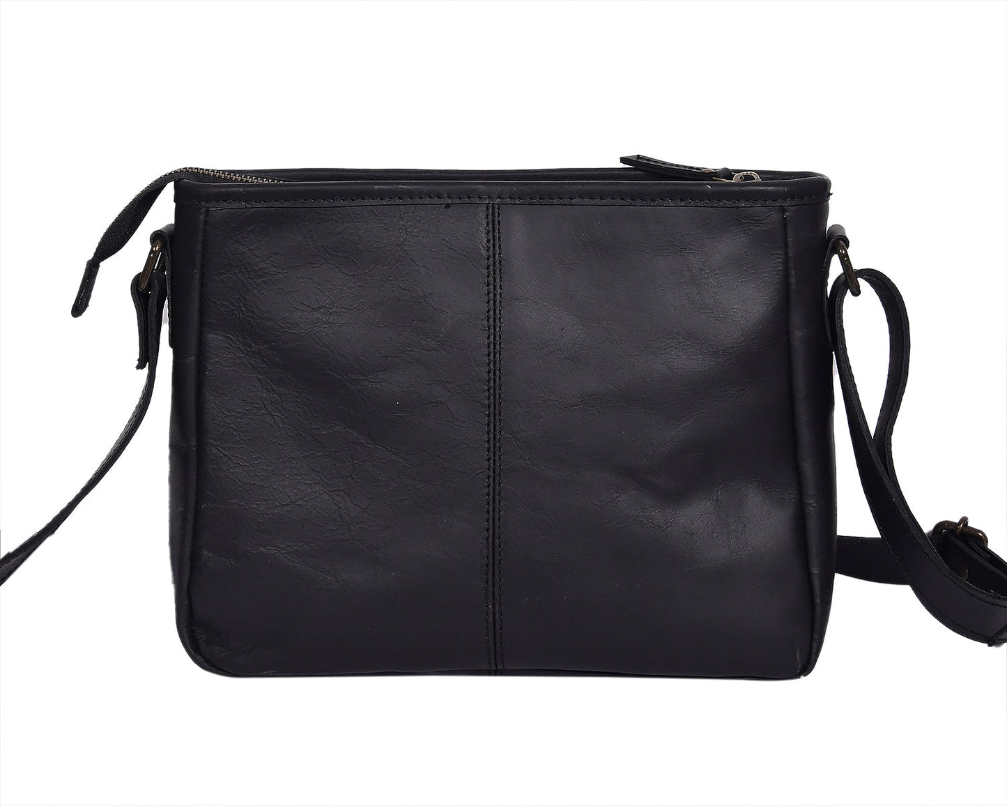 Elegance Redefined: Black Leather Sling Bag - Your Perfect Fashion Companion. Art: BG-1456 Pack of 25