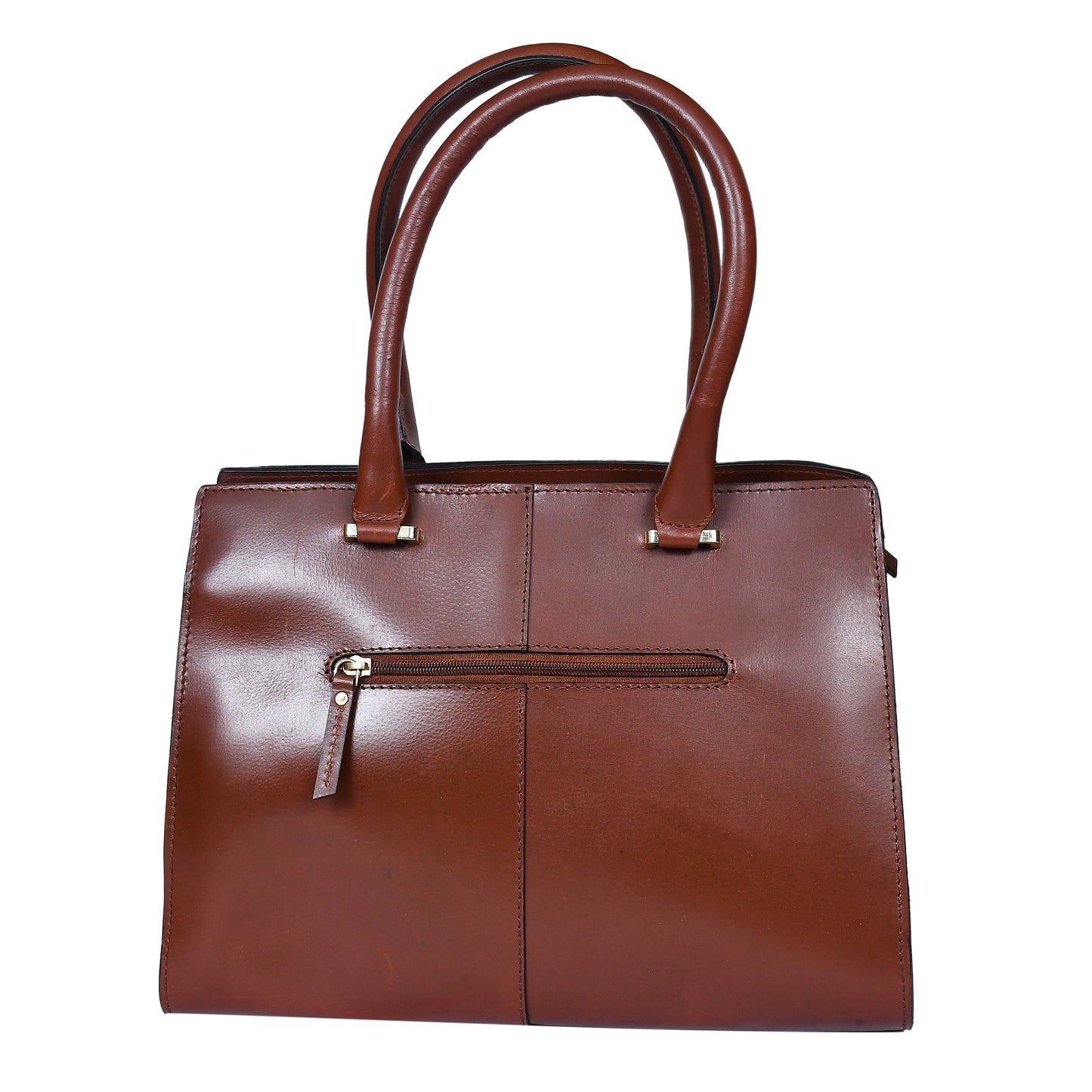 Bbrown color pure leather tote bag for women and girls | with designer look, Art: BG-1573 Pack of 25