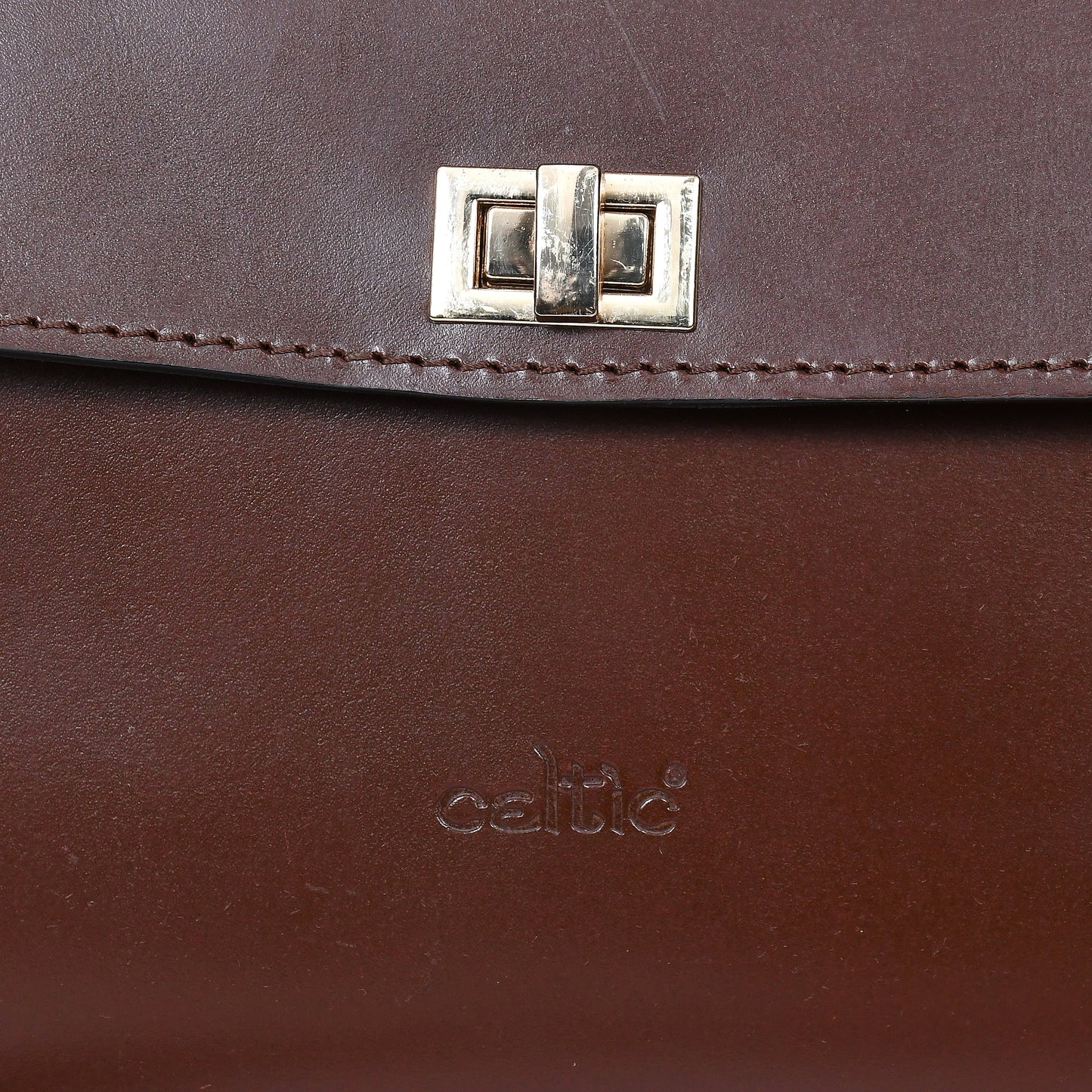 Brown color pure leather sling bag for girls and women with glorious finished work. Art: BG-1566 Pack of 25