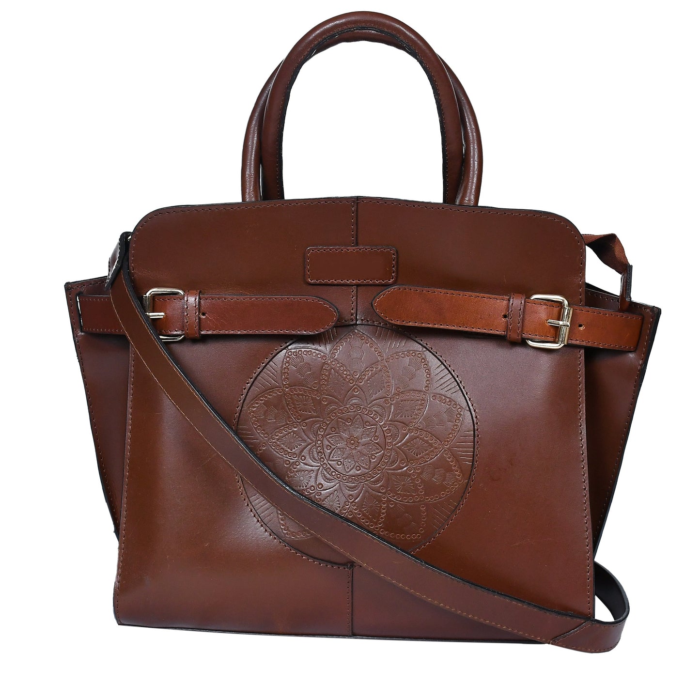 Brown or black color pure leather Shoulder bag for girls and women with glorious design | Party wear.  Art: BG-1555 Pack of 25