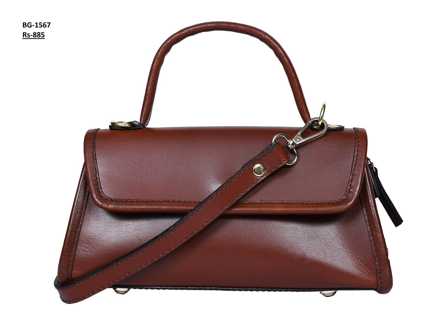 Pure leather sling bag for girls and women with fabulous finish, Art: BG-1567 Pack of 25