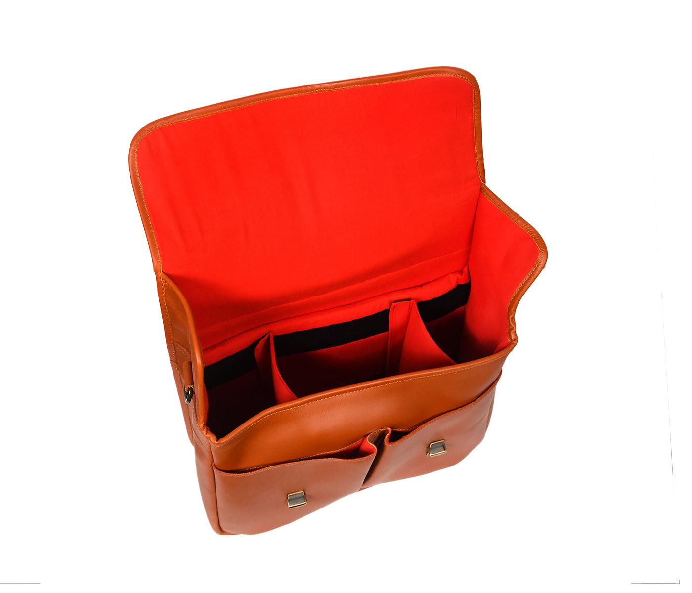 Leather Camera Bag | Lens | Accessories |Carry Case for DSLR | For Men, Art: BG-1420 Pack of 25