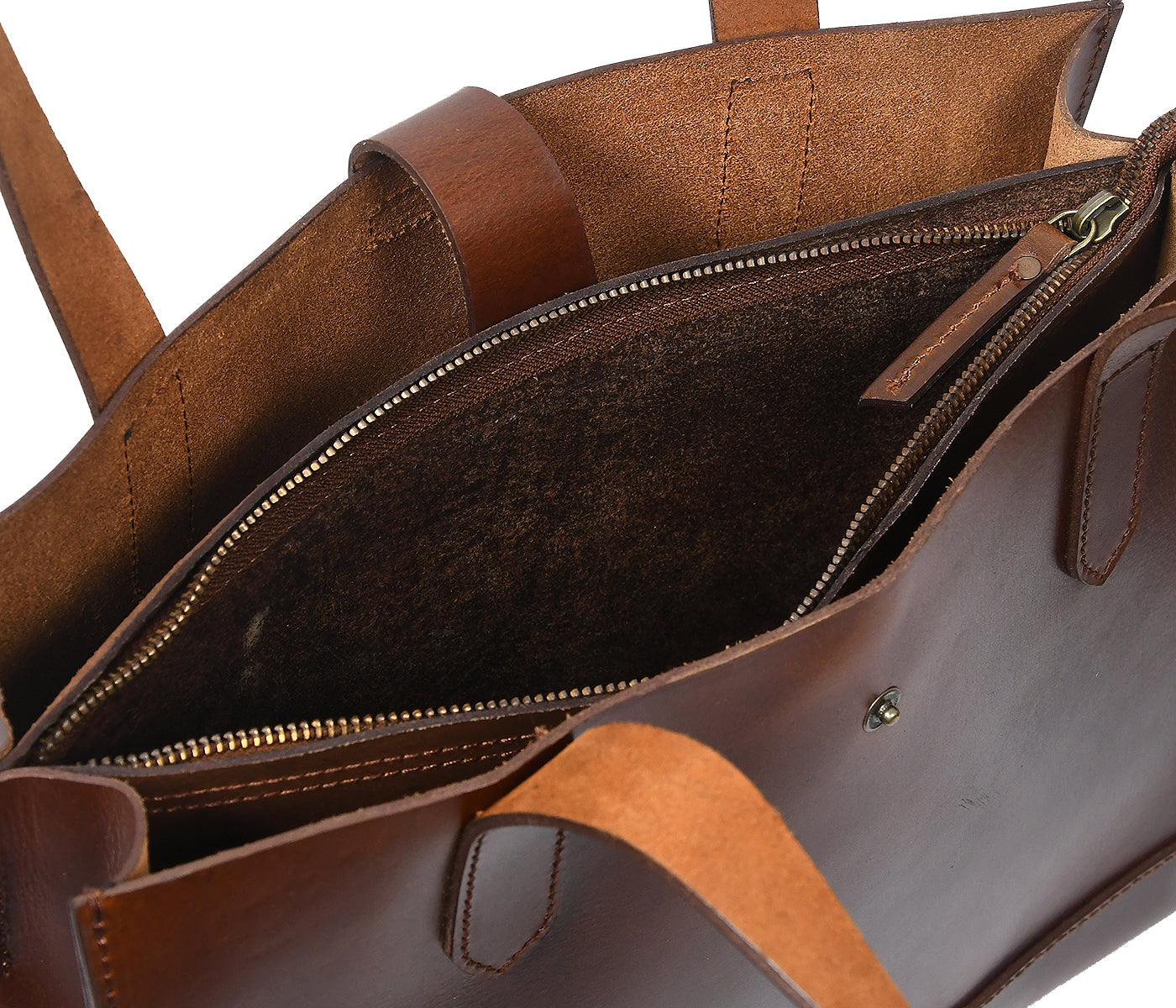 Celtic premium Elegant Brown Leather Tote Bag, Art: BG-1407 Pack of 25