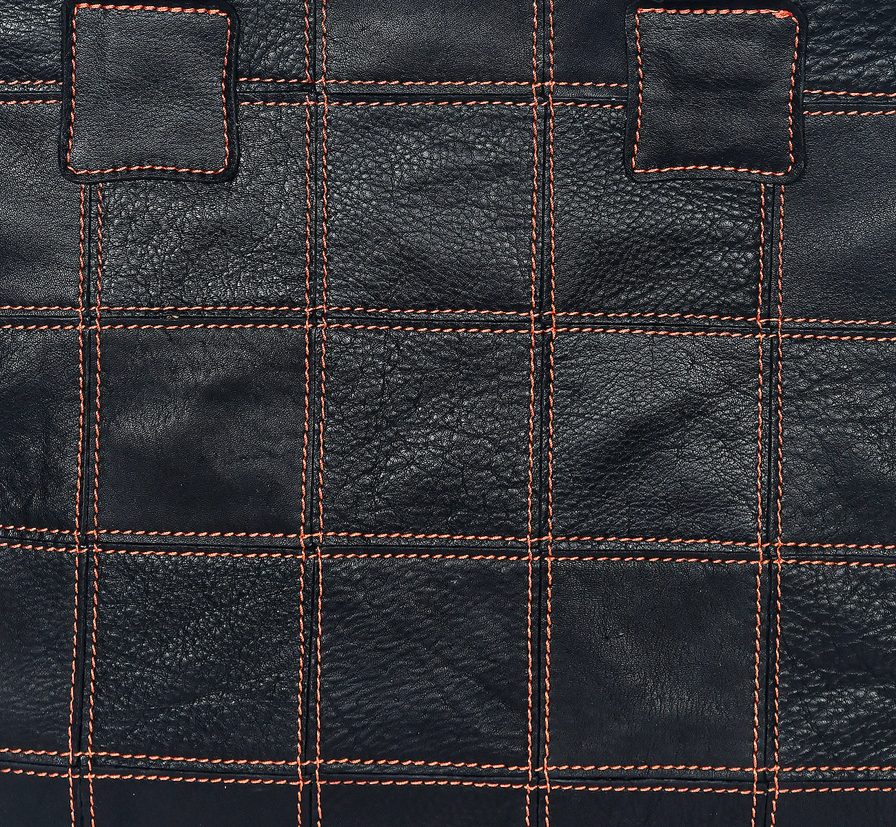 Sophisticated Black Leather Tote Bag with Red Stitching - The Perfect Blend of Elegance and Style. Art: BG-1143 Pack of 25
