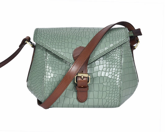 Elevate Your Style with Our Black Croro Leather Sling Bag. Art: BG-1460 Pack of 25