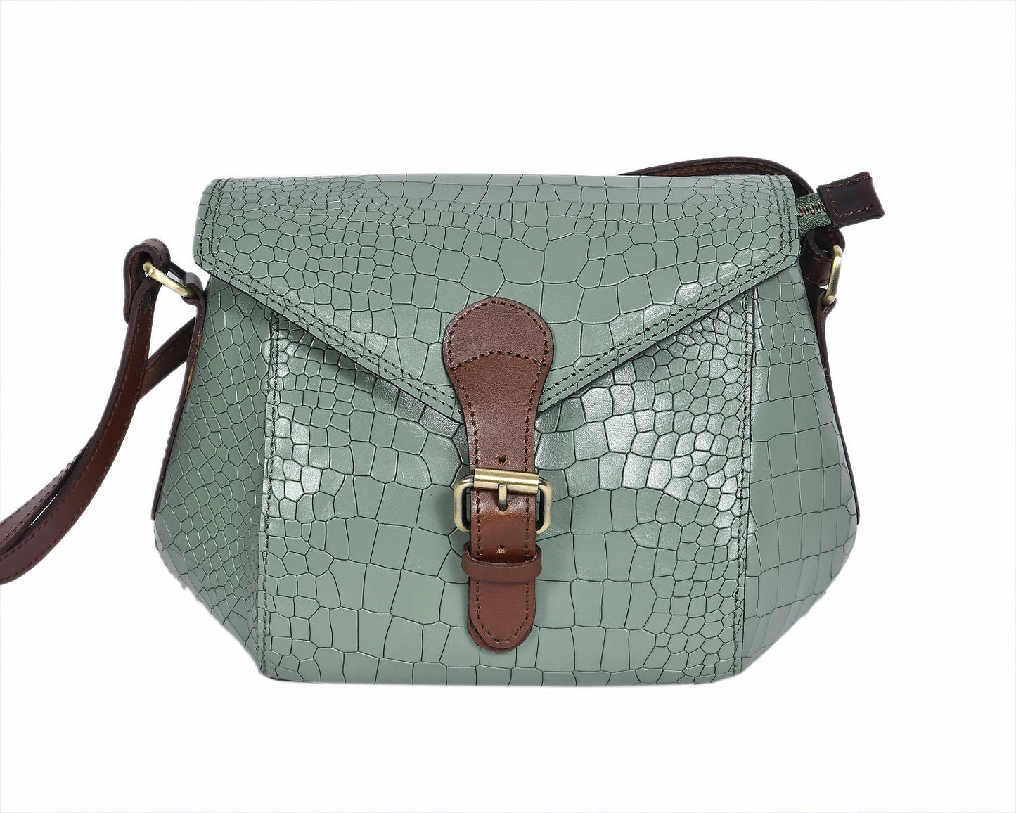 Elevate Your Style with Our Black Croro Leather Sling Bag. Art: BG-1460 Pack of 25