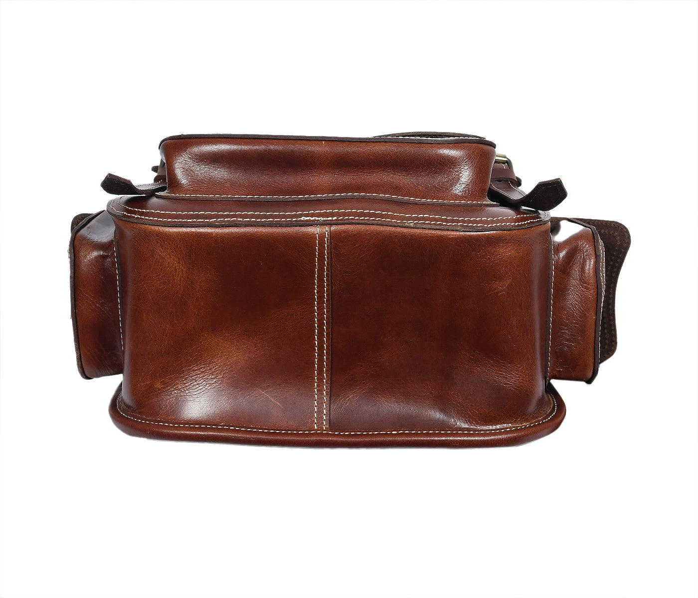 Elevate Your Style with Our Classic Brown Leather Backpack. Art: BG-1432 Pack of 25