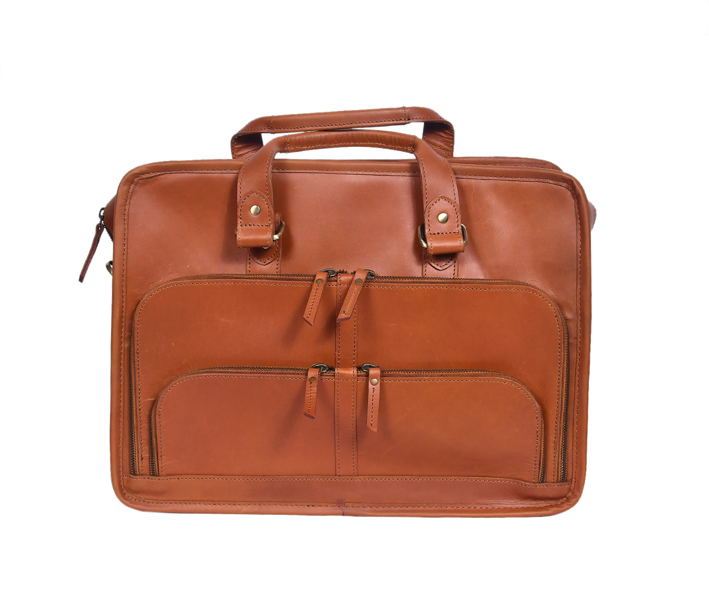 Stylish Tan Messenger Bag with Abundant Storage and Multiple Zip Compartments, Art: BG-1435 Pack of 25