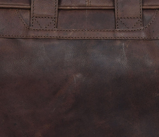 Elevate Your Style with Our Premium Brown Leather Messenger Bag. Art: BG-1437 Pack of 25