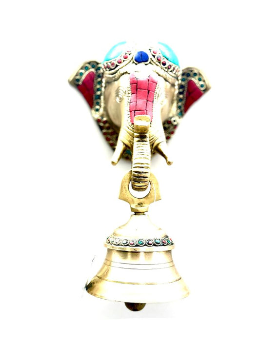 Elephant Bell Gemstone Hanging Wall Decoration Pooja Exclusively At Tamrapatra Pack of 25