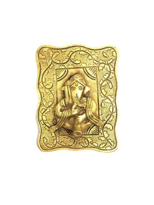 Ganesha Musical Theme Exclusive Brass Hangings For Home Décor Tamrapatra Pack of 50