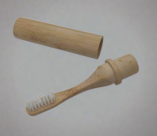 Bamboo Travel Toothbrush White Soft Brush Pack of 50