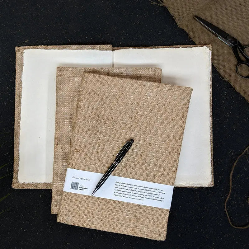JUTE DECKLED NOTEBOOK A5 Pack of 50
