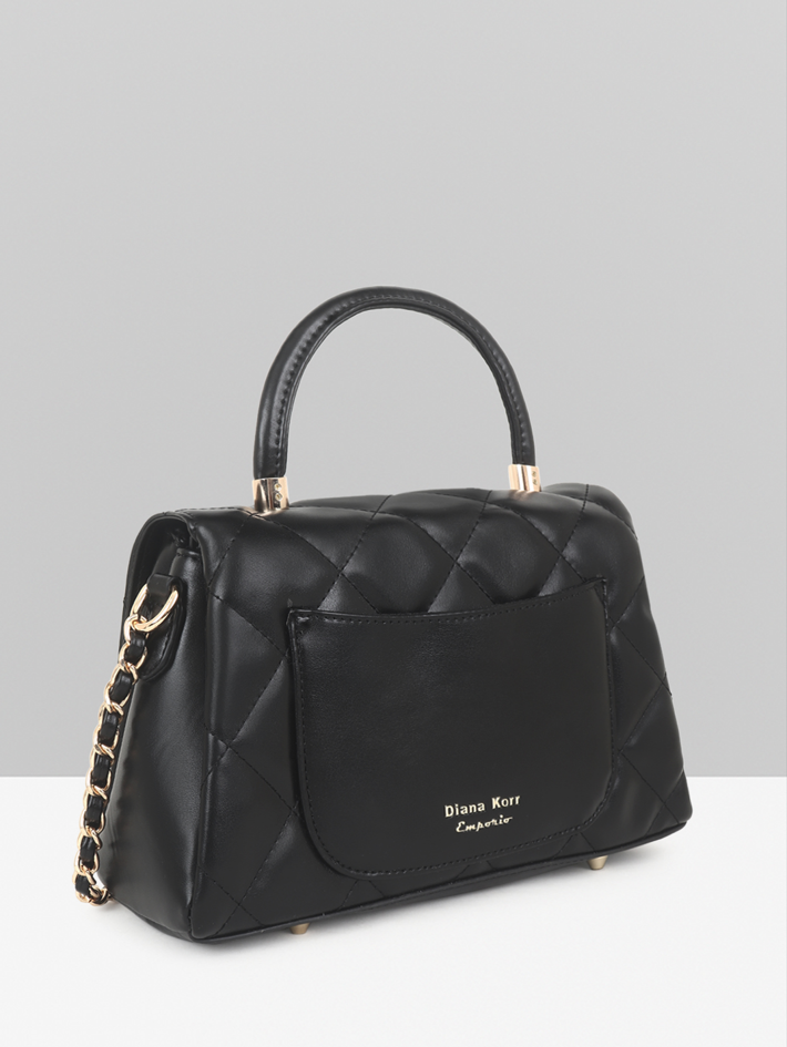 Premium Synthetic Black Handbag – Elegant, Durable & Timeless Accessory, ART:-DK-2011 Pack of 25