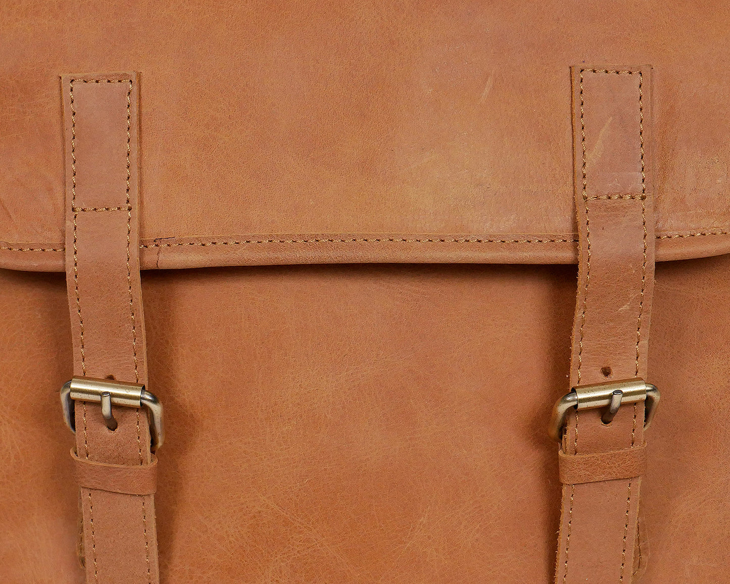 Elevate Your Style with our Classic Tan Leather Backpack. Art: BG-1486 Pack of 25
