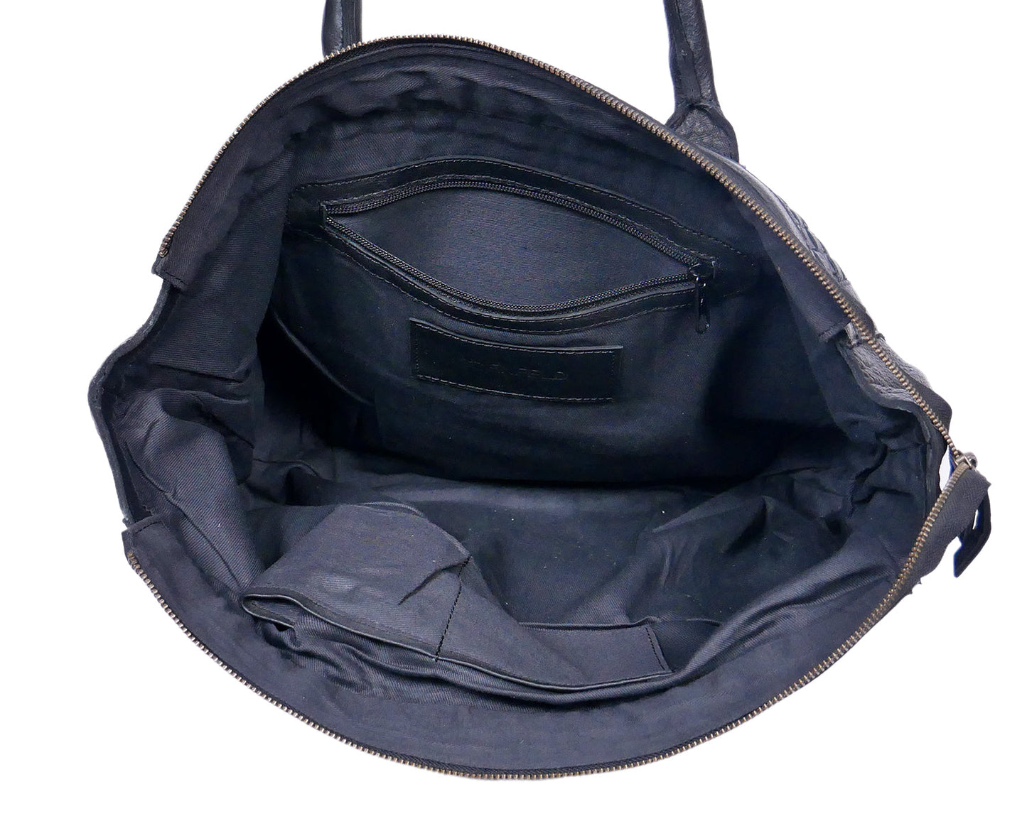 Luxury Noir: Black Leather Shoulder Bag. Art: BG-1495 Pack of 25