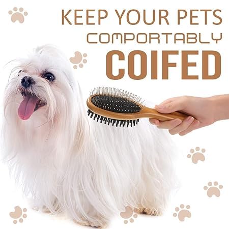 Bamboo Deshedding Brush for Dogs and Cat Pack of 50