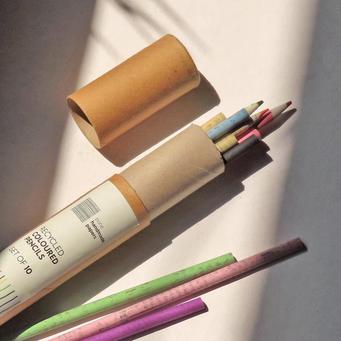 RECYCLED ECO-FRIENDLY COLOURED PENCILS Pack of 50